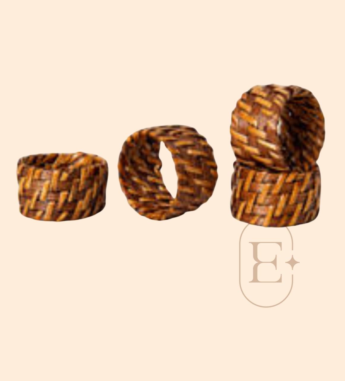 PORTA GUARDANAPO BAMBU (CONJ 04)