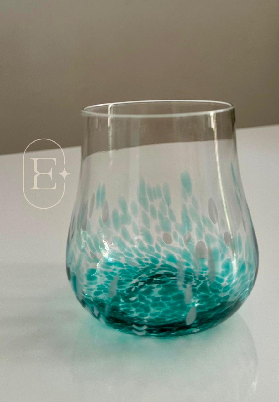 JOGO 02 COPOS BAIXO 450ml VERDE