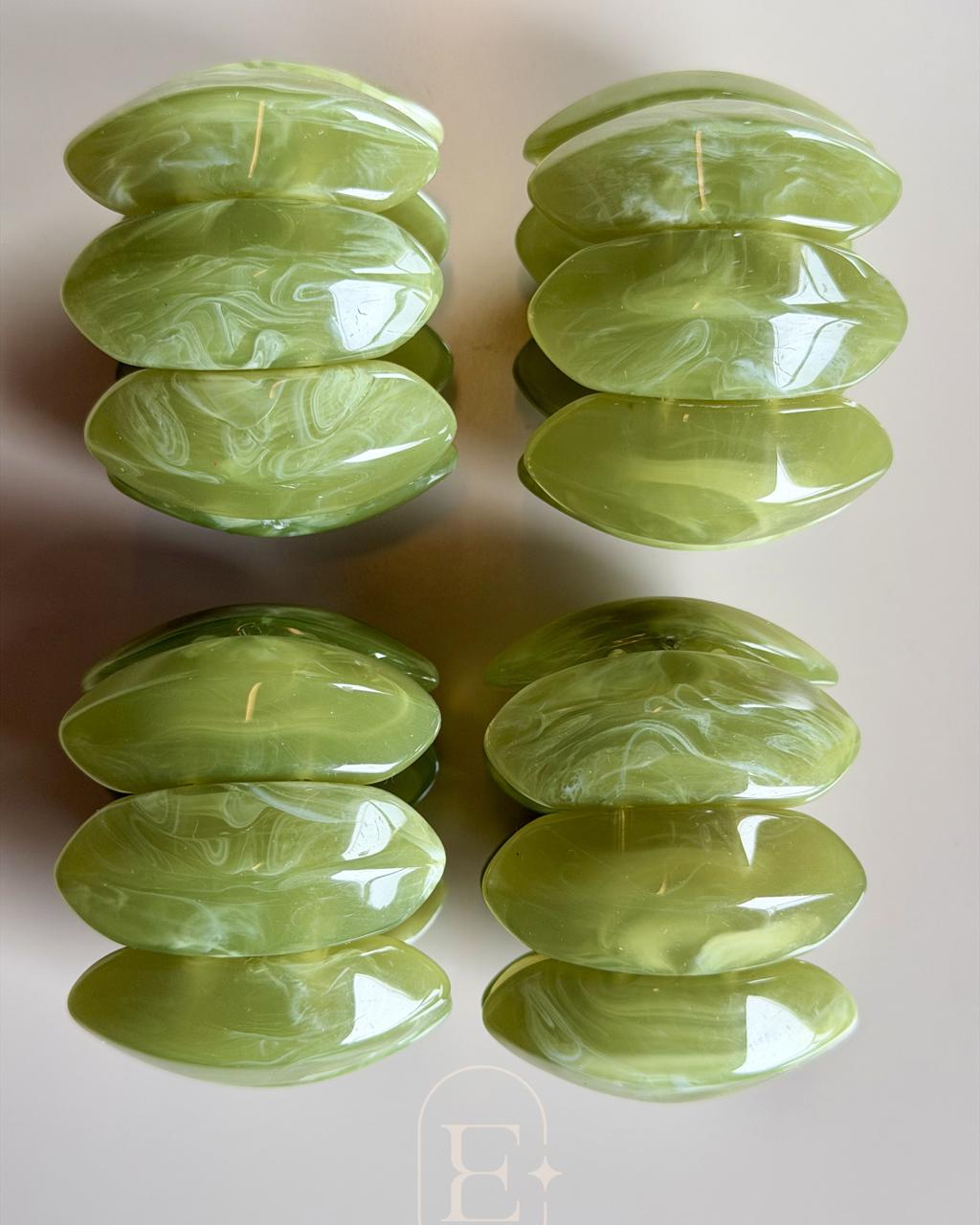 PORTA GUARDANAPO CRISTALLO ESMERALDA (04 UNID)